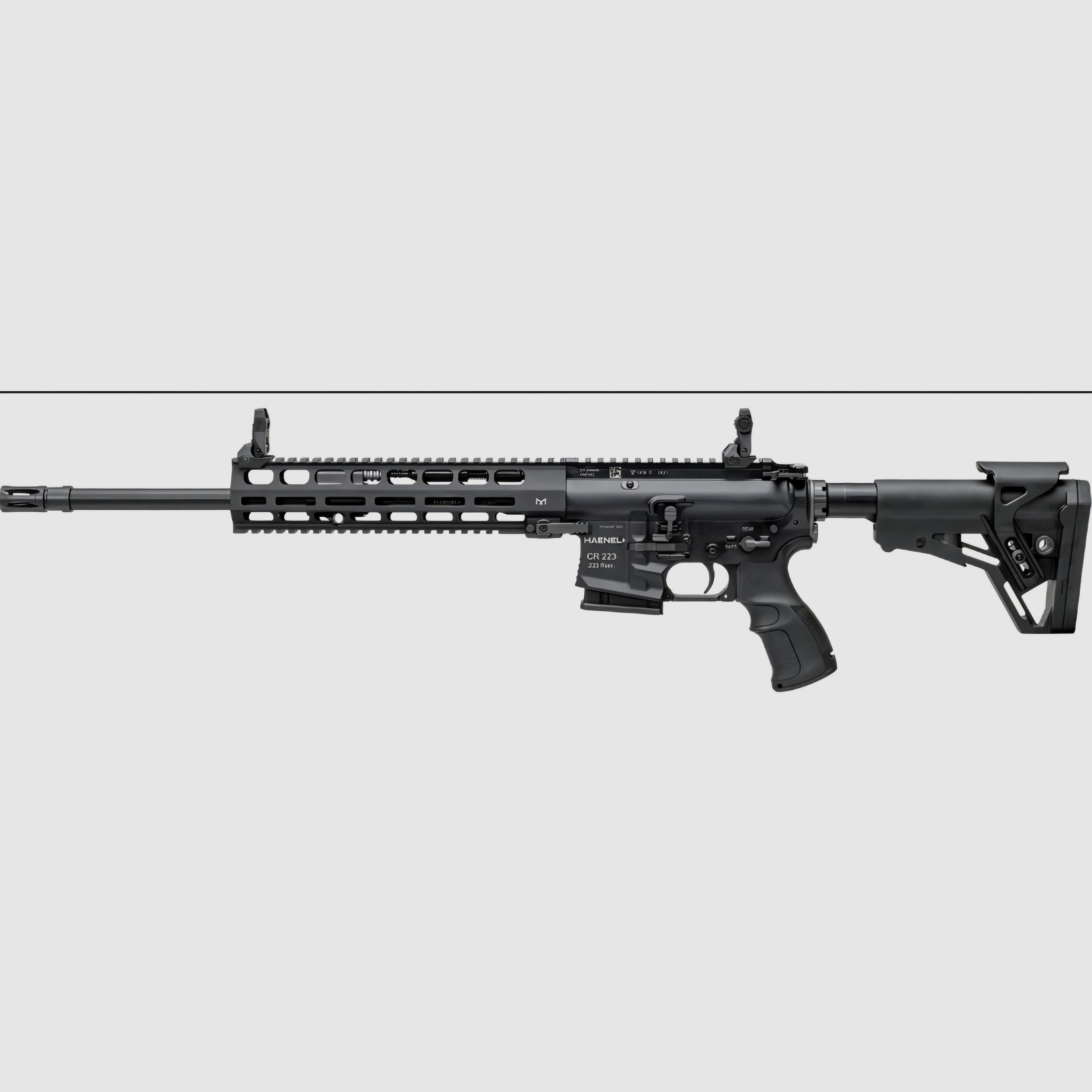 SLB Haenel CR223 – as new – caliber .223 Rem. – match trigger – with accessories