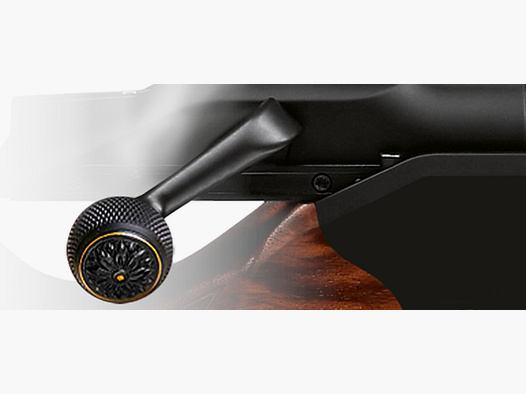 Blaser R8 dodatkowe wyposażenie uchwyt komory stal/złoto/ryba.