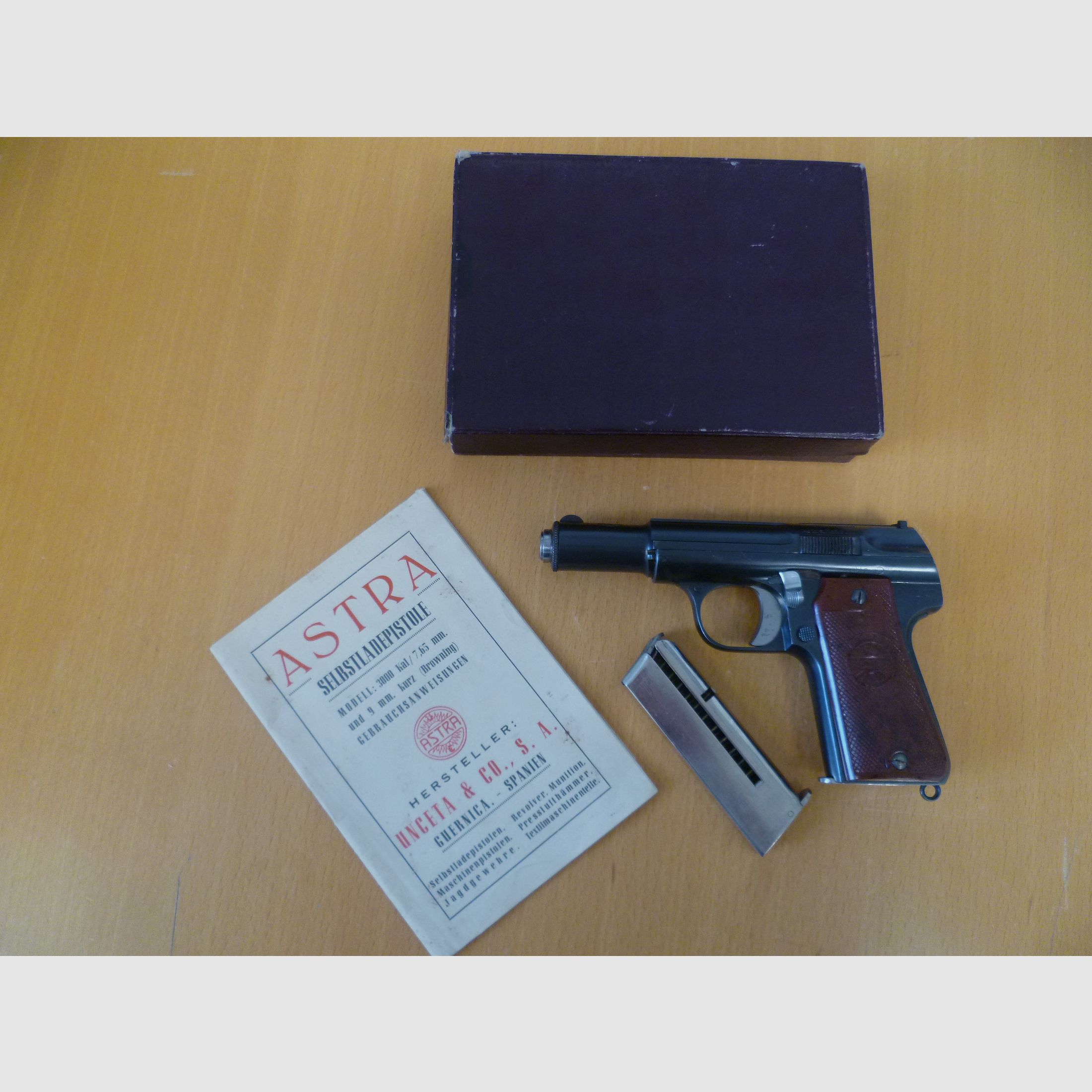 Pistole Astra 3000 7,65 mm Browning