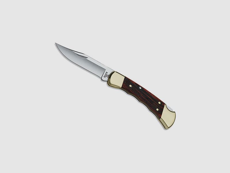 Buck 110 Folding Hunter cuchillo plegable con ranuras para los dedos