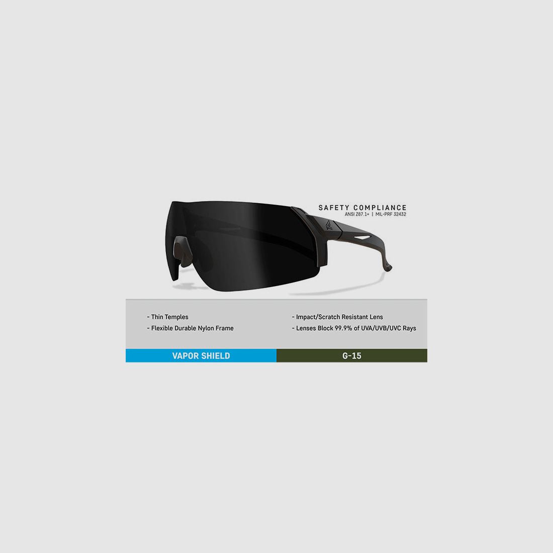 Sonnenbrille URGENT FURY, Polarized Smoke Vapor Shield Lens (UF16PVS), Bild 4 von 6