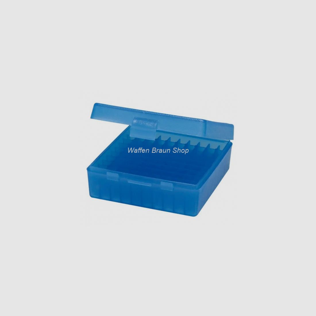 MTM Patronenbox P100-3 contenitore in plastica per cartucce. Per calibro .32 H&R Mag., .38 S&W, .38 Spec.