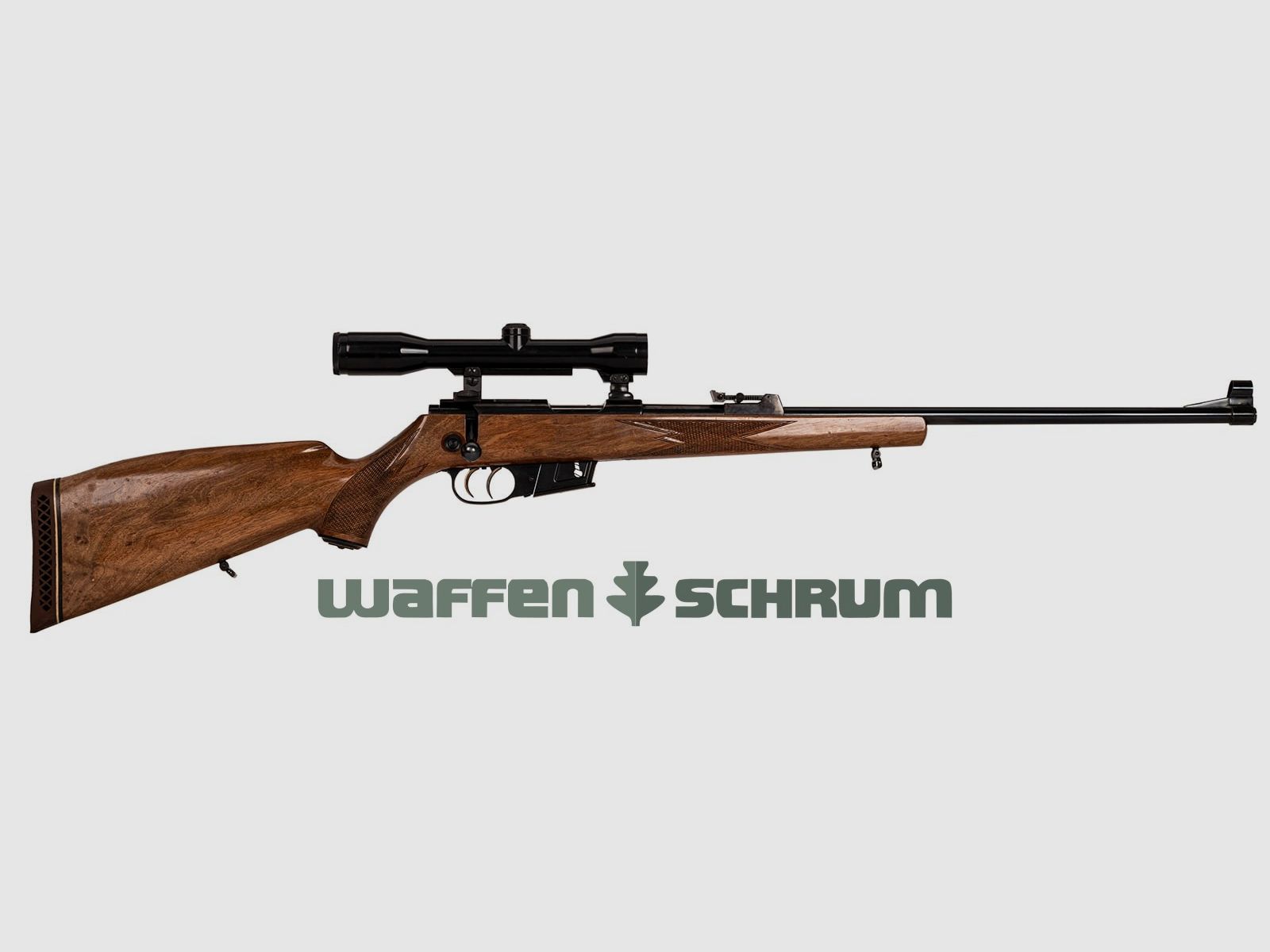 Walther KKJ  , Zielfernrohr Zeiss Diatal 4 X 32 Abs. 4, .22Hornet