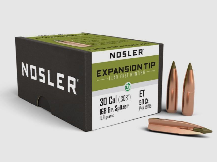 Nosler Hunting Cal. .30 Expansion Tip in 168 Grain #59415