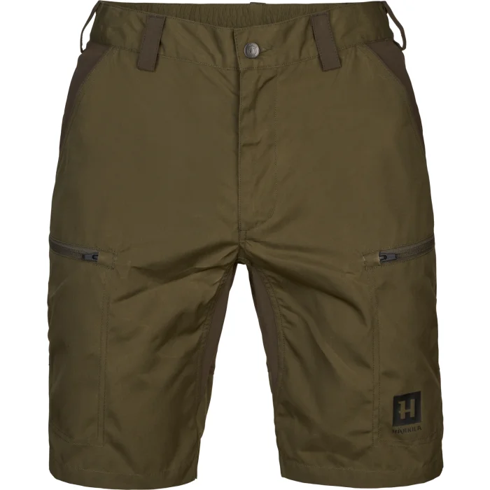 HARKILA Fjell Shorts – Dark Olive / Willow Green (106100091), image 1 of 5