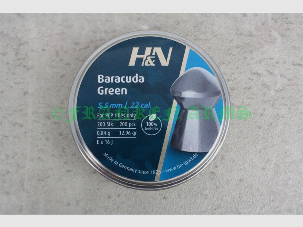 H&N Baracuda Green 5,5mm 200 Stück Staffelpreise