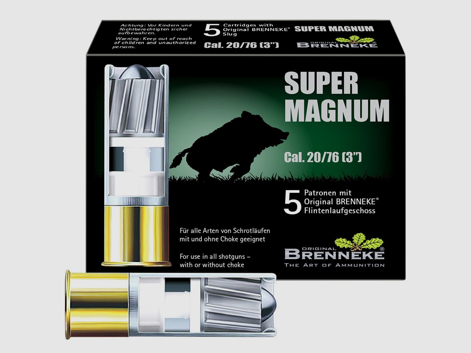 Brenneke 20/76 Super Magnum 28,4g/440grs. – 5 Stk.