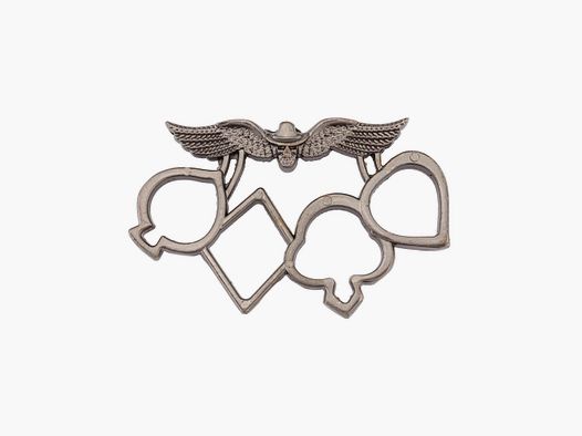 Bronzen metalen knuckle duster Poker