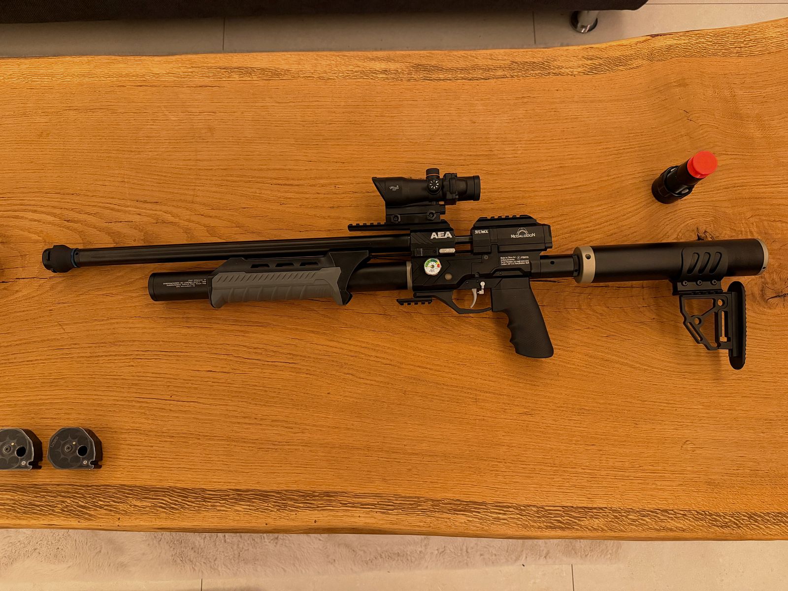 AEA Megalodon+ !! 1500 shots!! +JADS silencer + spring tensioner + lots of accessories