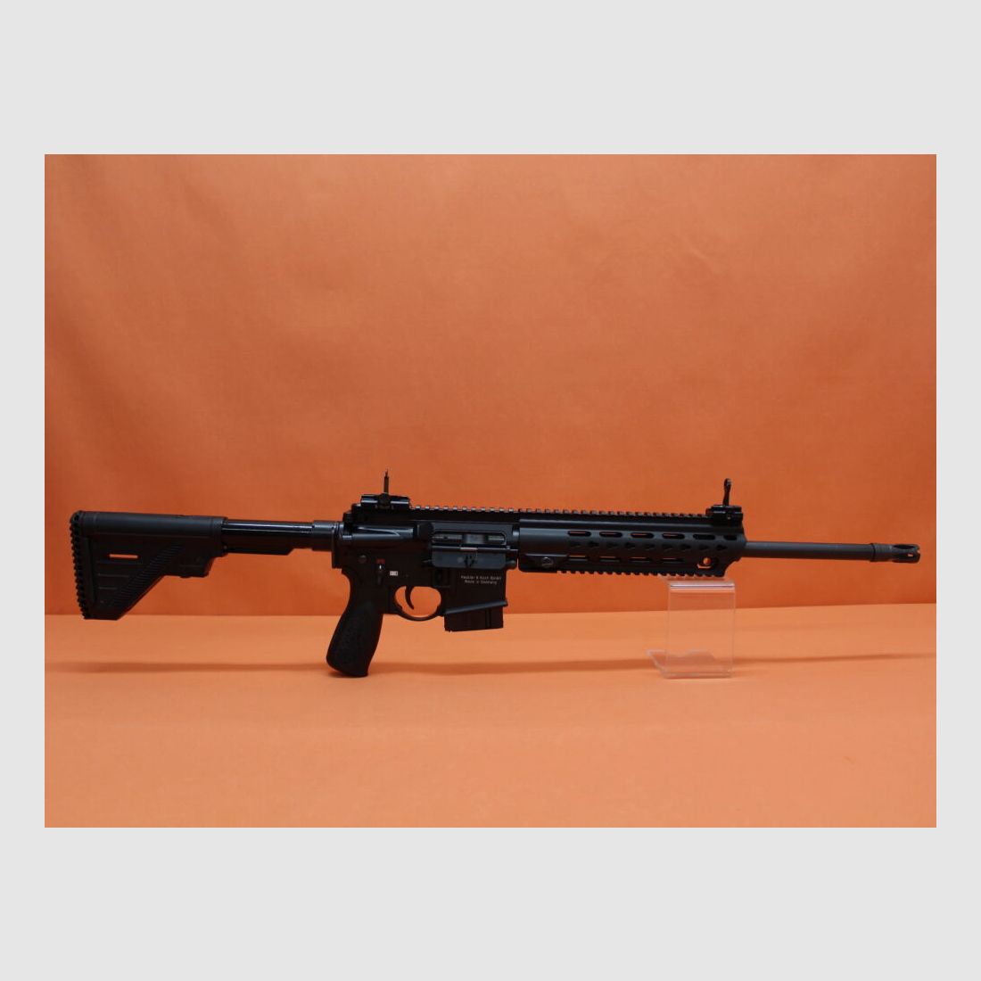 Heckler&Koch Ha.Büchse .223Rem Heckler&Koch/H&K MR223 A3 16,5" Lauf Schwarz HKey, Gas-Piston-System AR-15/HK416