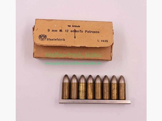 Hirtenberger / Austria munición para pistolas 9mm Steyr
