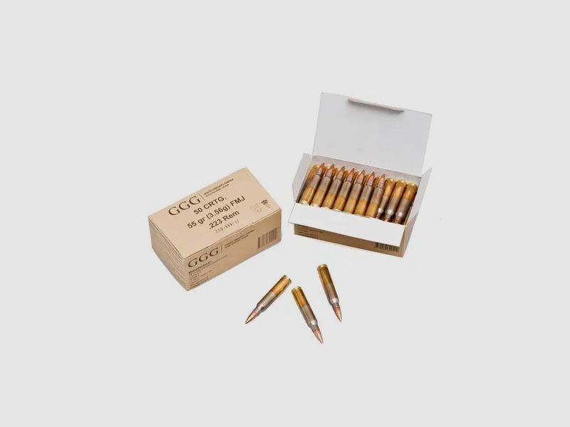 1300 Schuss GGG .223 Rem 55grs FMJ Büchsenmunition_ Abholung bevorzugt