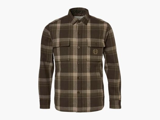 Chevalier Axe Overshirt Men Timber Brown Checked XL