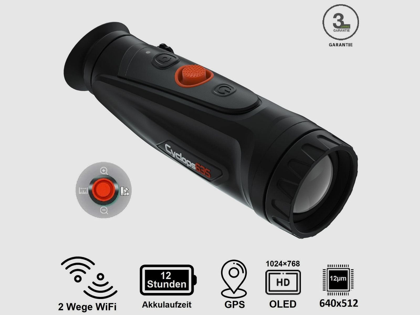 ThermTec Cyclops 635 V2 Modell 2022 - 640x512 Sensor