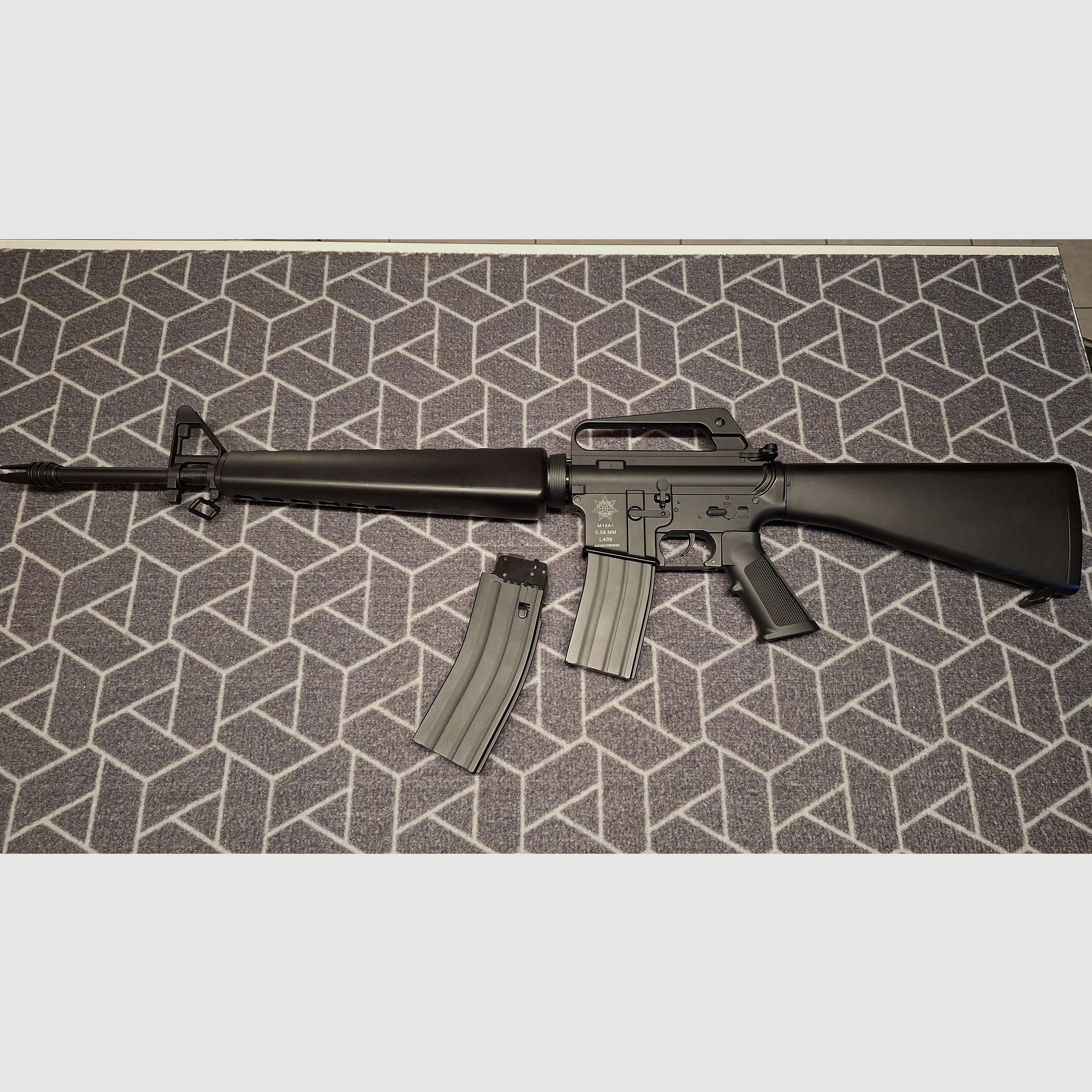 M16A1 VN Vietnam Sturmgewehr, Vollmetall, CO2 Kaliber 4,5BB, 2xMagazin-NEU!