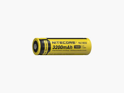 Pile Nitecore Accus Li-Ion 18650 - 3200Mah - NCNL1832