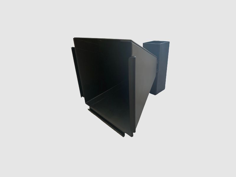 KUGELFANG-KASTEN FÜR LUFTDRUCKWAFFEN - 14x14 CM - TRICHTER