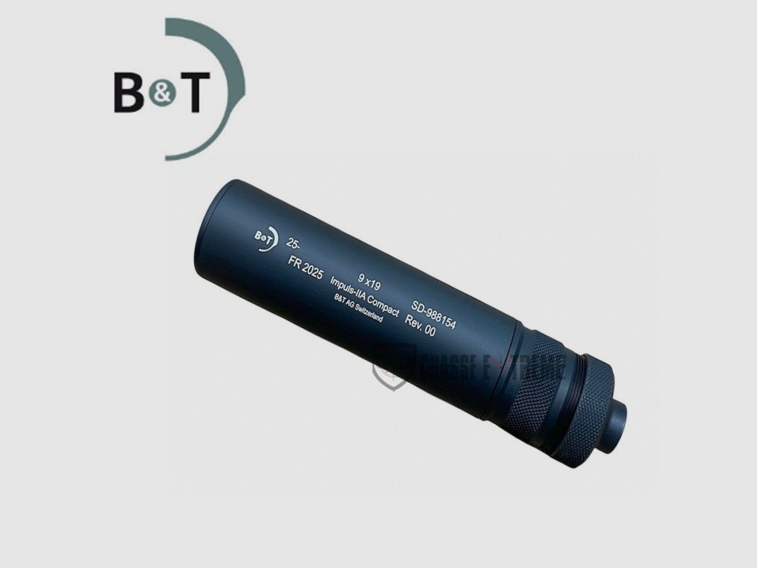 Schalldämpfer B&T Impuls-IIA Compact 1/2X28 Kal 9x19 mm für CZ75/CZ P-07 Duty