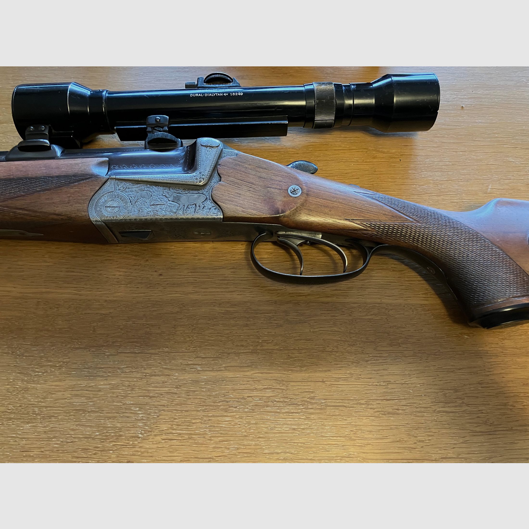 FERLACHER Bockbüchsflinte cal 7 x 57 + 16/70 mit ZF Hensoldt 4-fach, guter Zustand!