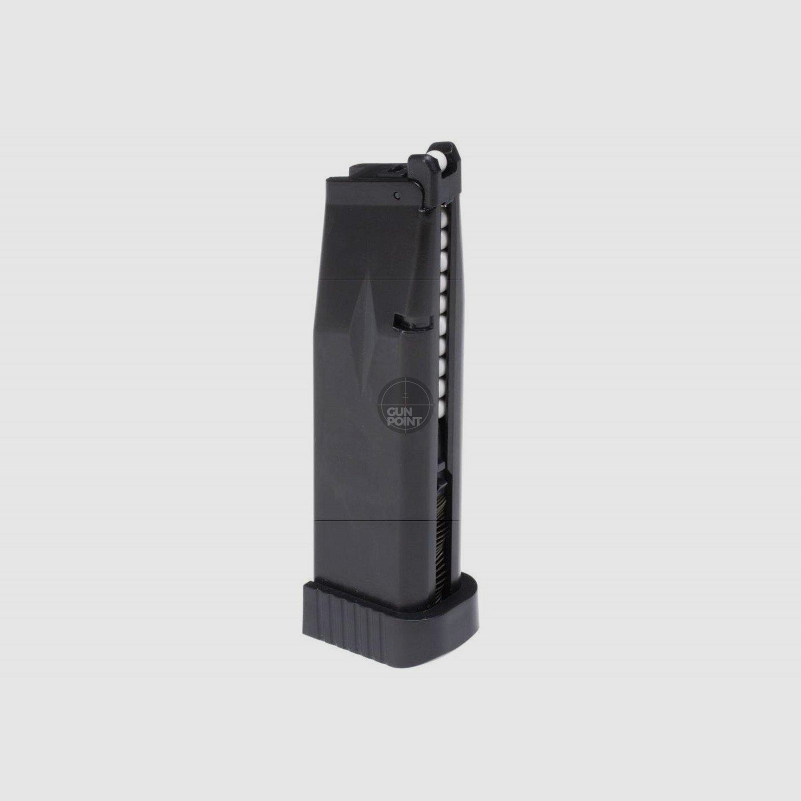 Magazin fr Softair - KJ Works Hi-Capa 6 Full Metal Co2 29rds