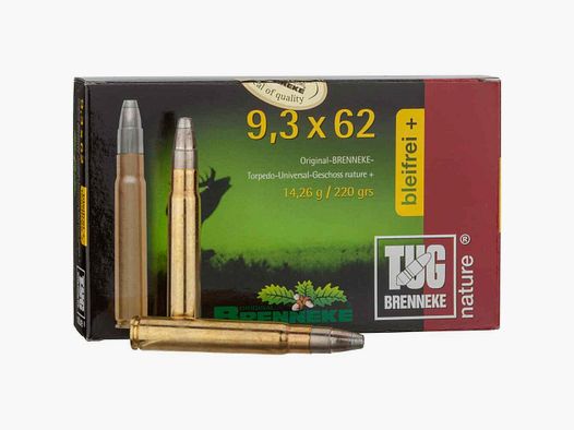 9.3x62 TUG Nature+ 14.2g/220grs. Brenneke