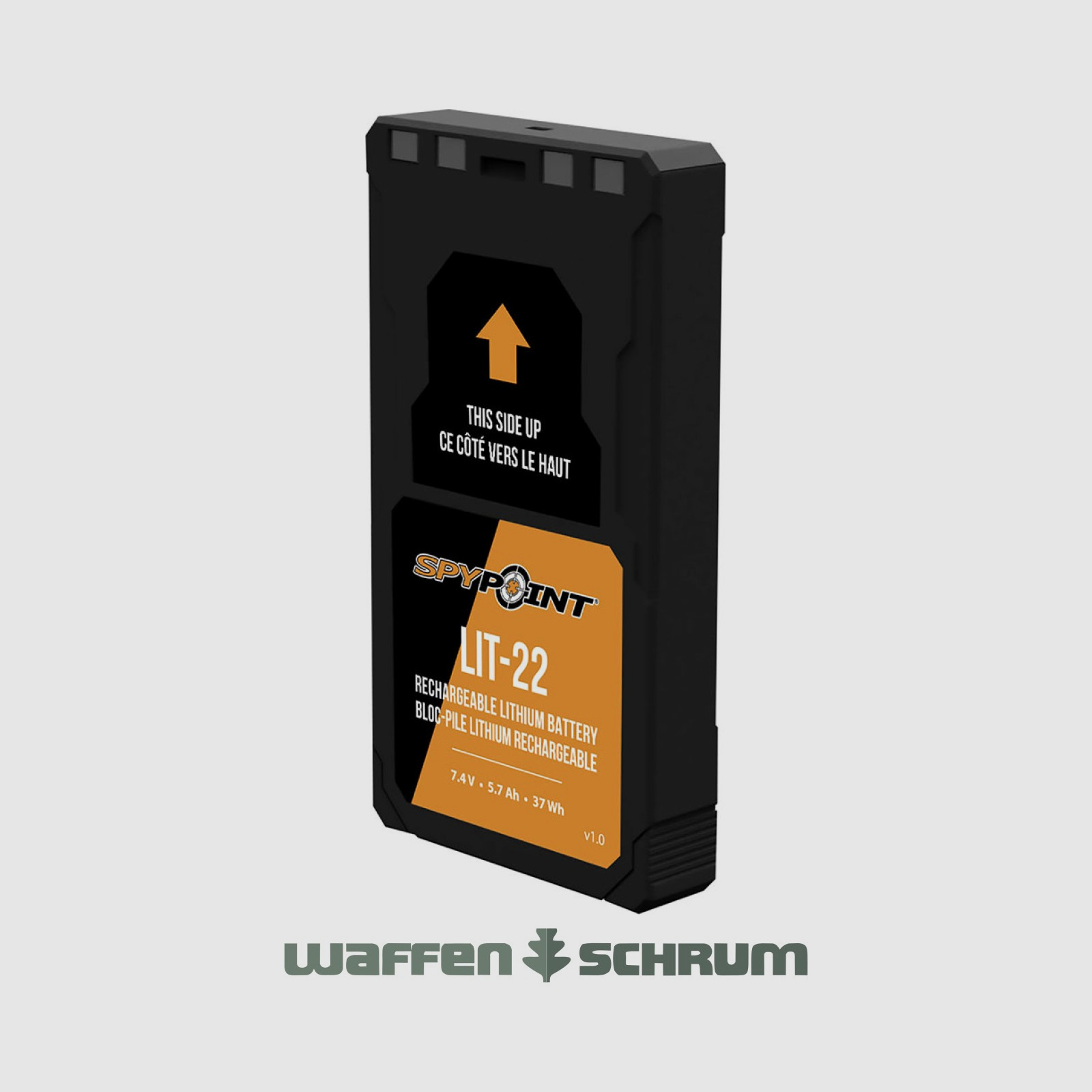 Spypoint LIT-22 Lithium-Akku ohne Ladegerät passend für FLEX-Serie 5.700 mAh