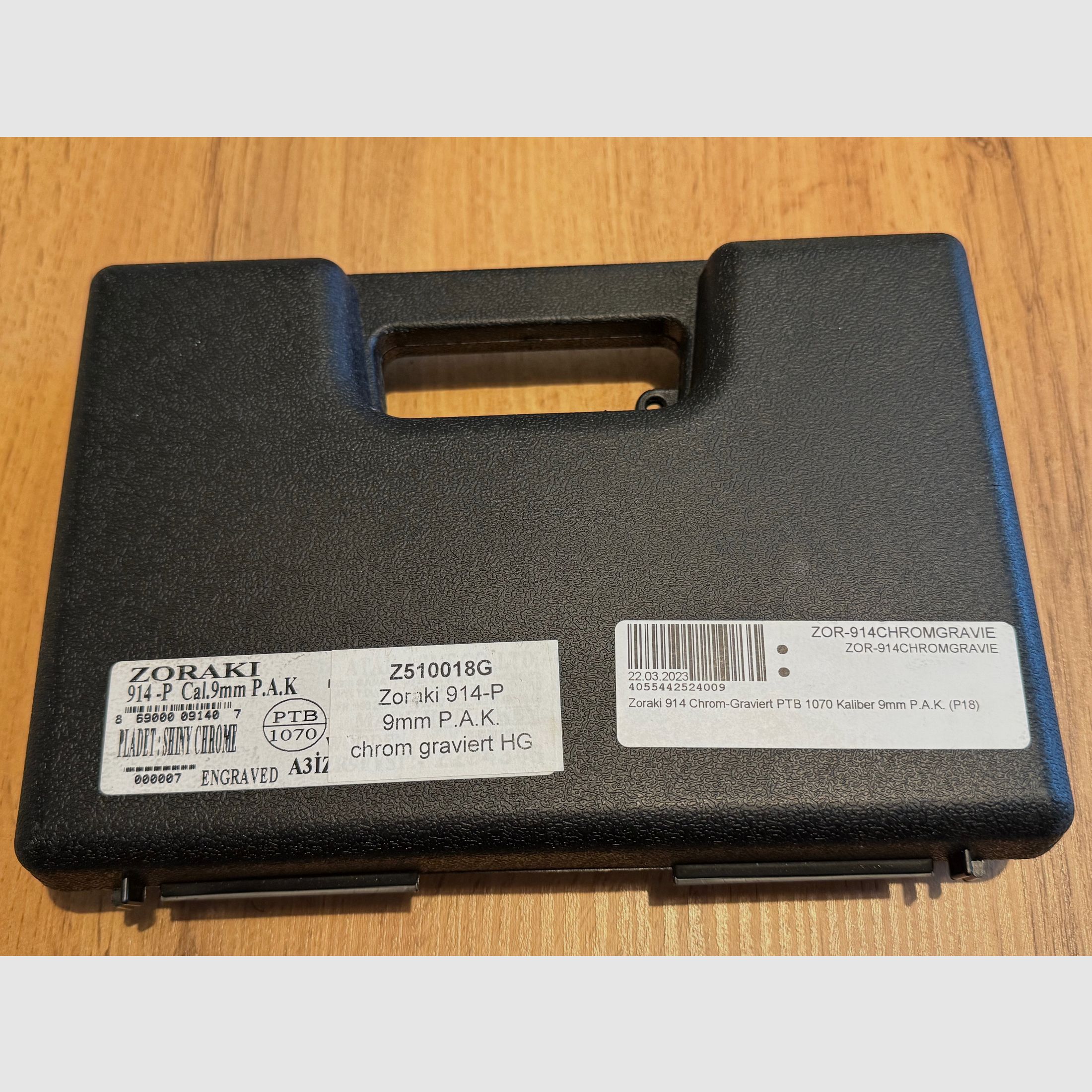 Zoraki 914 pistola a salve cal. 9mm P.A.K. cromata incisa.