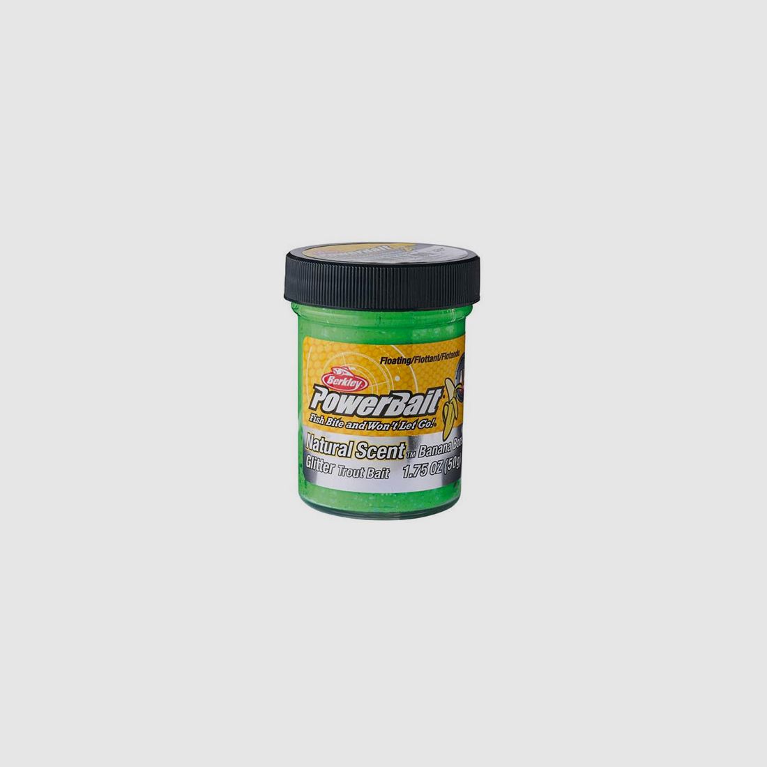 BERKLEY – POWERBAIT® NATURAL SCENT GLITTER 1.75oz 50g Spring Green/Banana