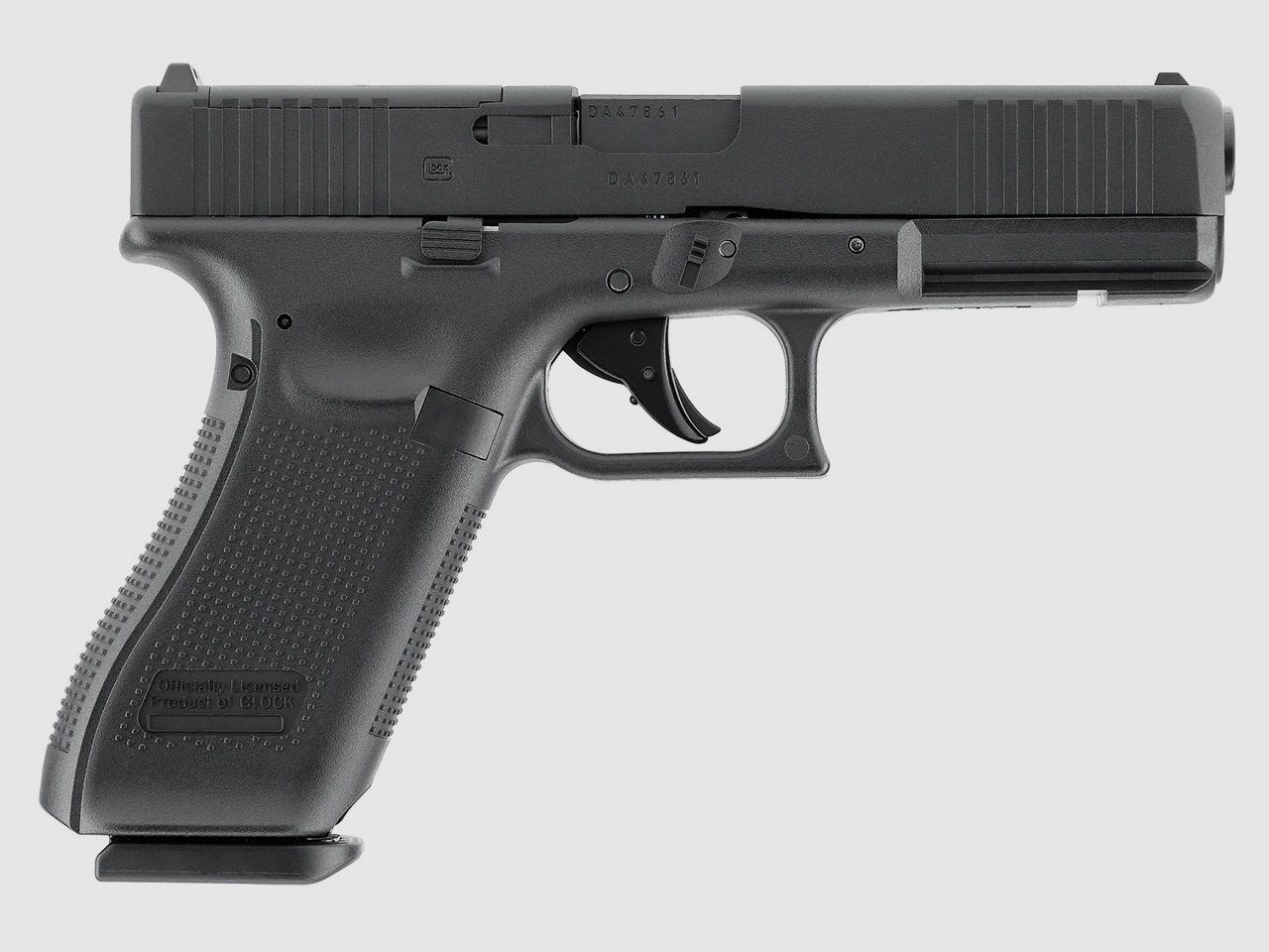 CO2 Softair Pistole Glock 17 Gen5 MOS Blow Back Metallschlitten Kaliber 6 mm BB (P18)