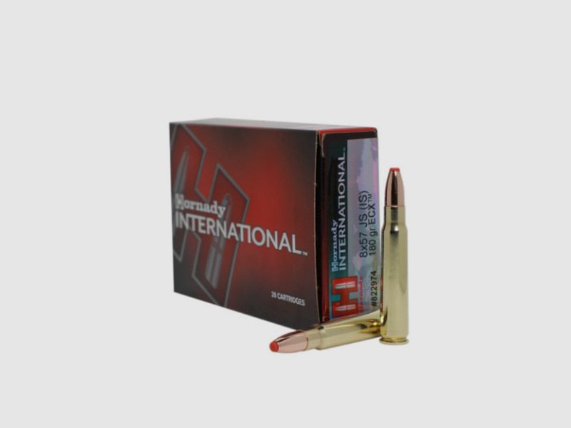 HORNADY INTERNATIONAL 8x57 IS - 180 GRS. - ECX - 20 ROUNDS