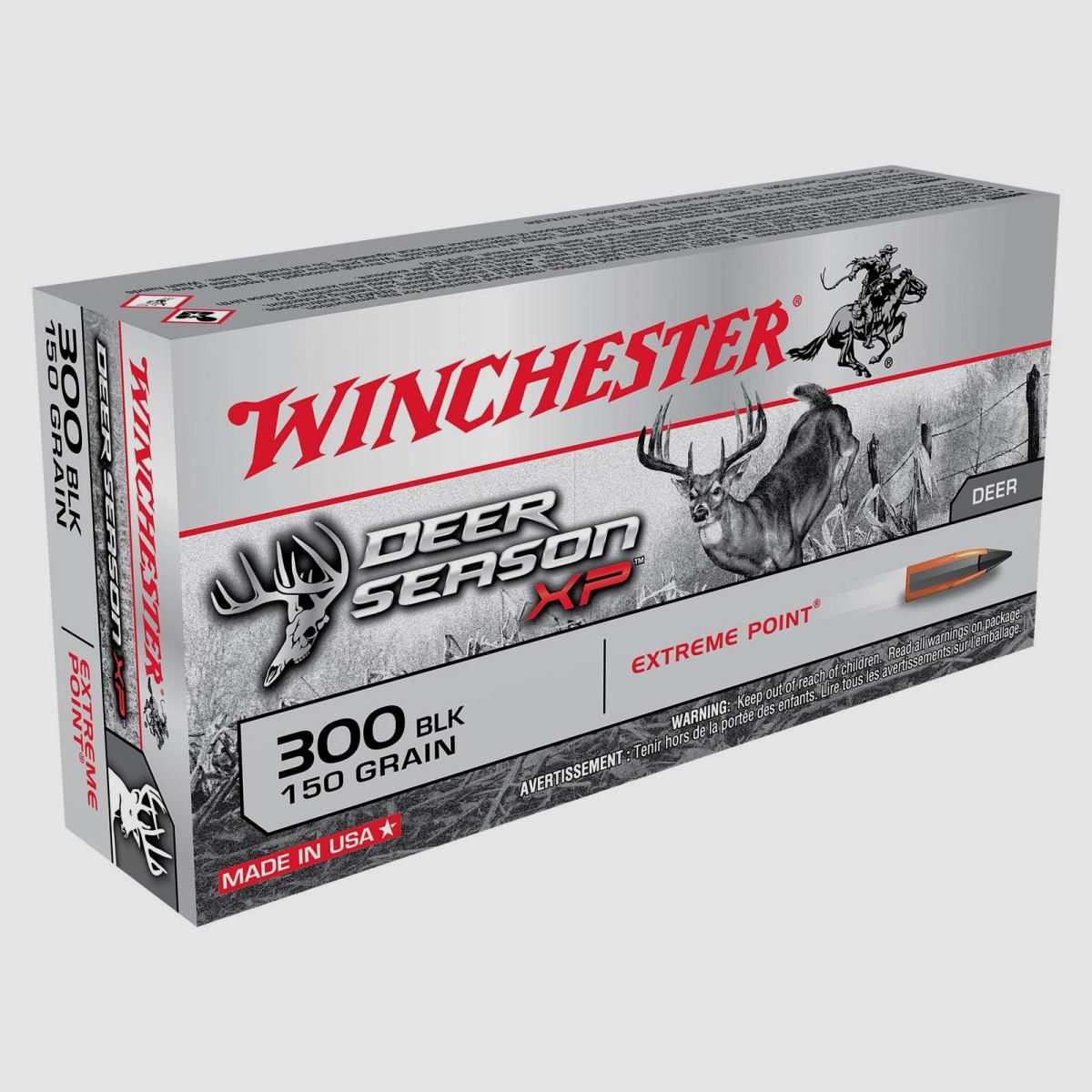 Winchester Dear Season XP .300 Blackout 150GR Extreme Point 20 cartucce