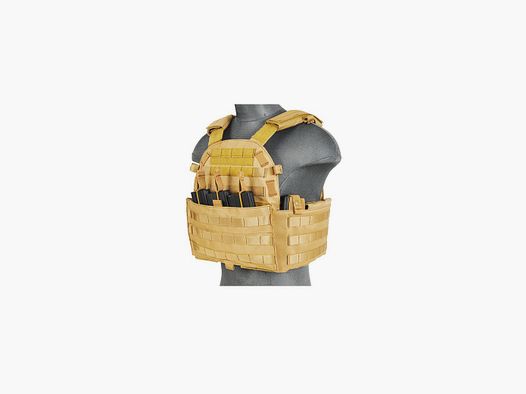 Chaleco Plate Carrier 1000D Tan
