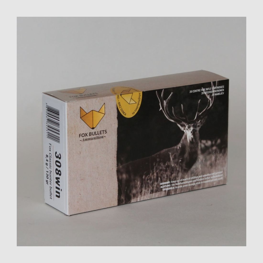 Fox Bullets Classic Hunter .308 Win. 130GR / 8,4g bleifrei 20 Patronen