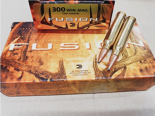 .300WinMag/150 grs. Federal Fusion 20 stk.