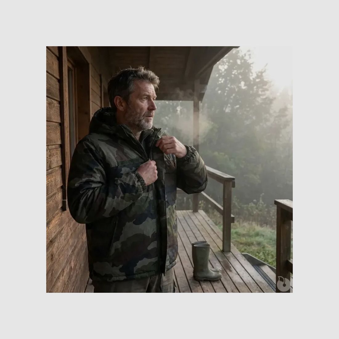 Fleecegefütterte Camouflage-Windjacke CE S bis 3XL, Bild 1 von 19