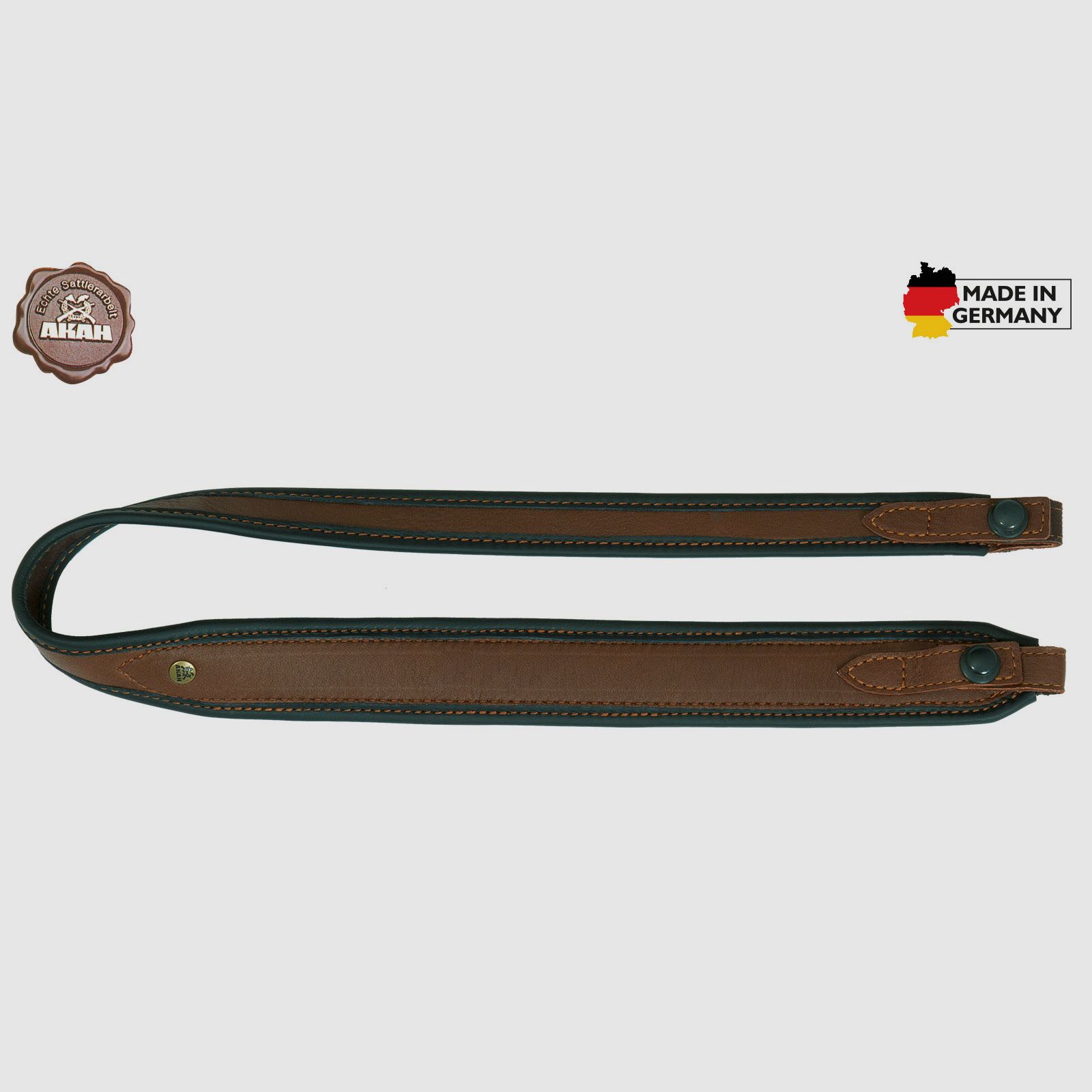 AKAH rifle sling elk leather with quick release button