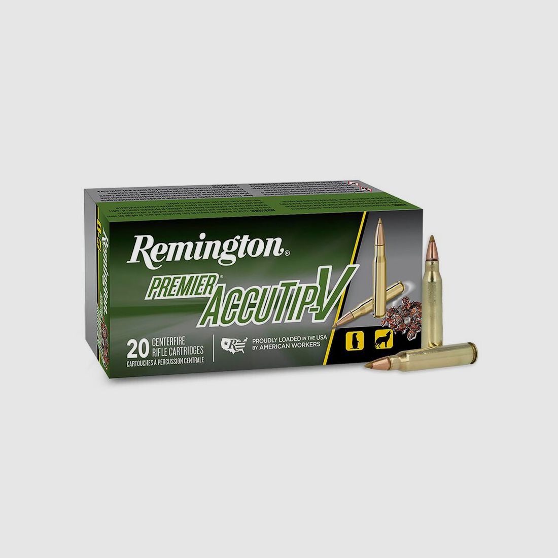Remington Premier .223 Rem. 55GR Accutip-V 20 cartridges