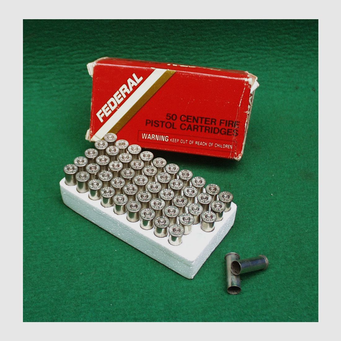 Leere Hülsen Kal.38 Special, gebraucht