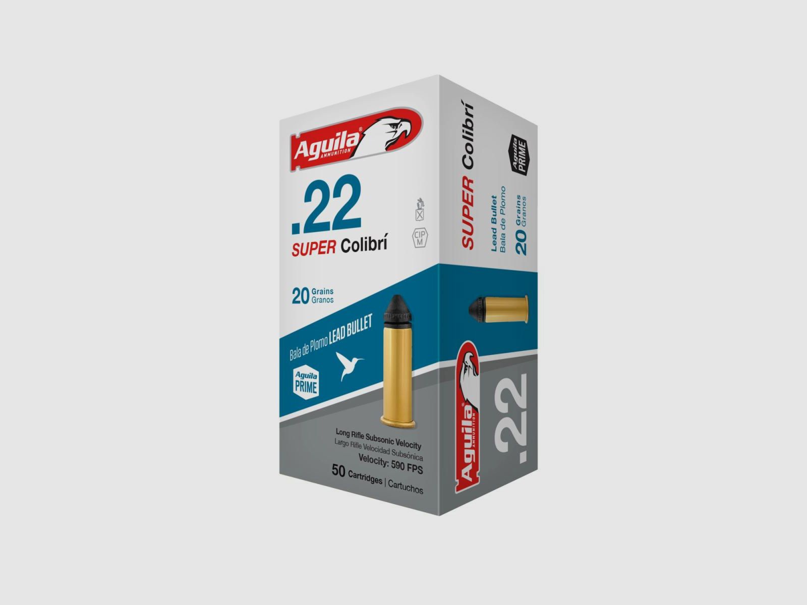 Aguila Super Colibri .22 LR 20GR Spitzer 50 Patronen