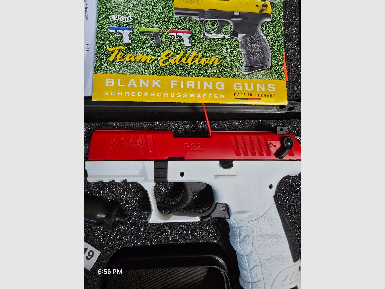 Walther P22Q  White/Red Team Edition
