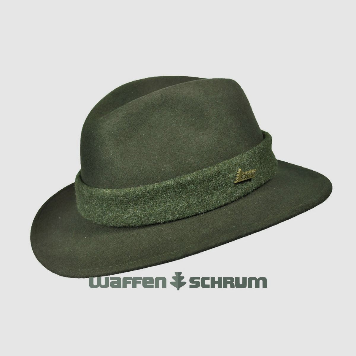 Skogen rollable wool hat with light kit olive