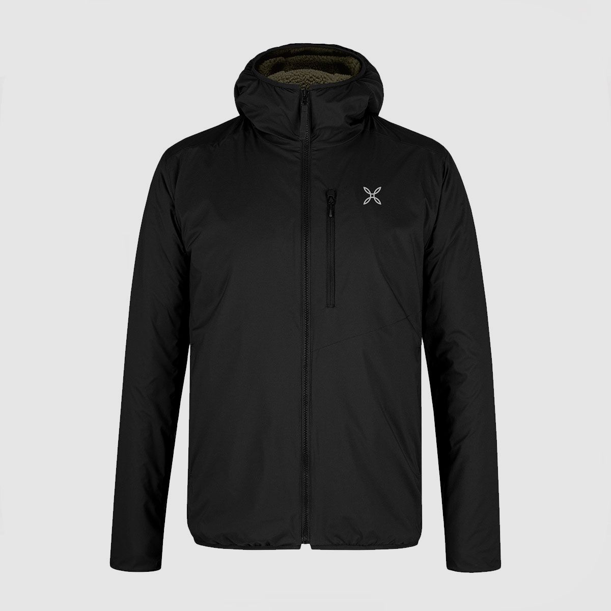GIACCA – MONTURA – SHERPA REVERSIBLE JACKET Black / Sage Green, image 1 of 4