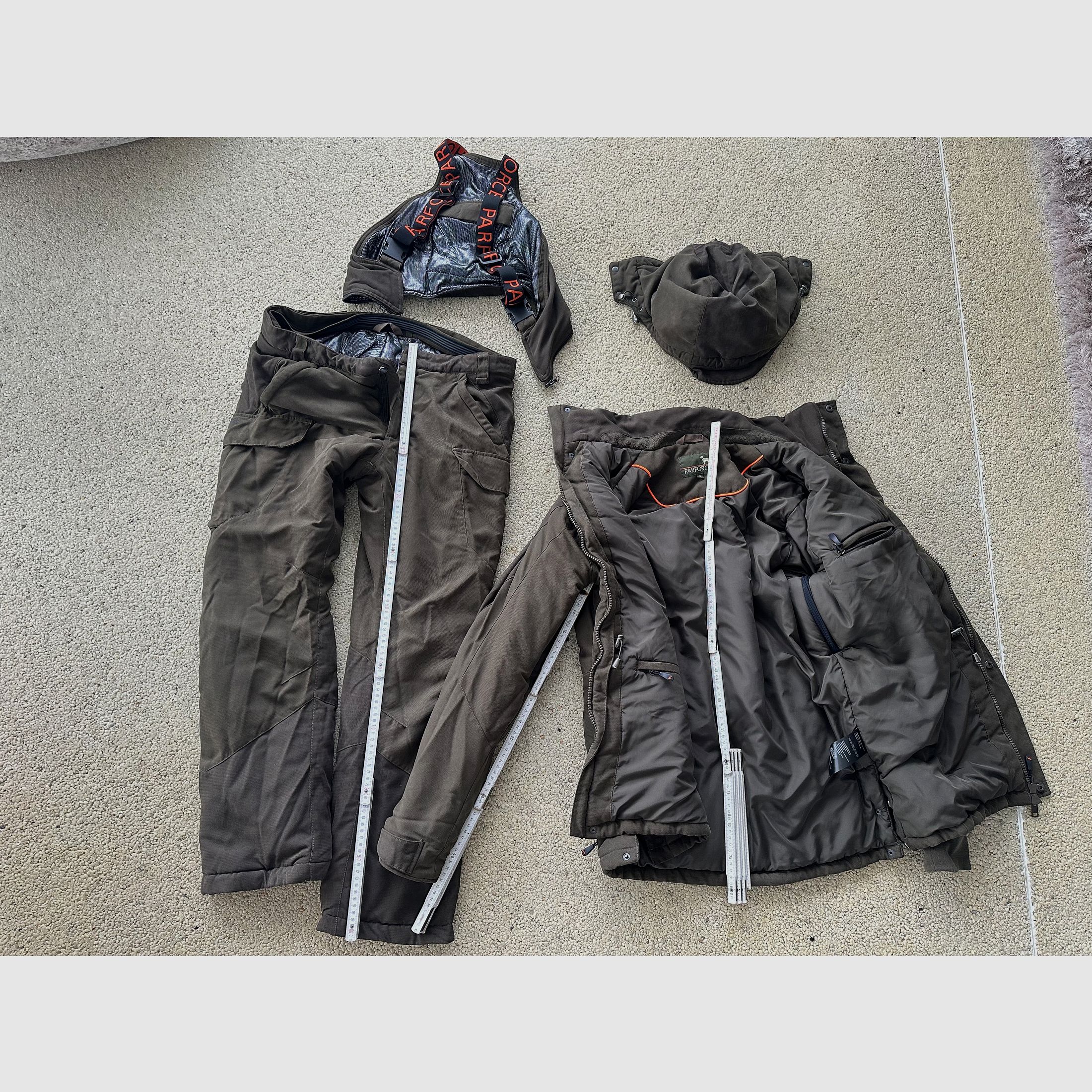 Parforce Ultimate HunTEX Winter Thermo Pants 52/L - Bib with suspenders