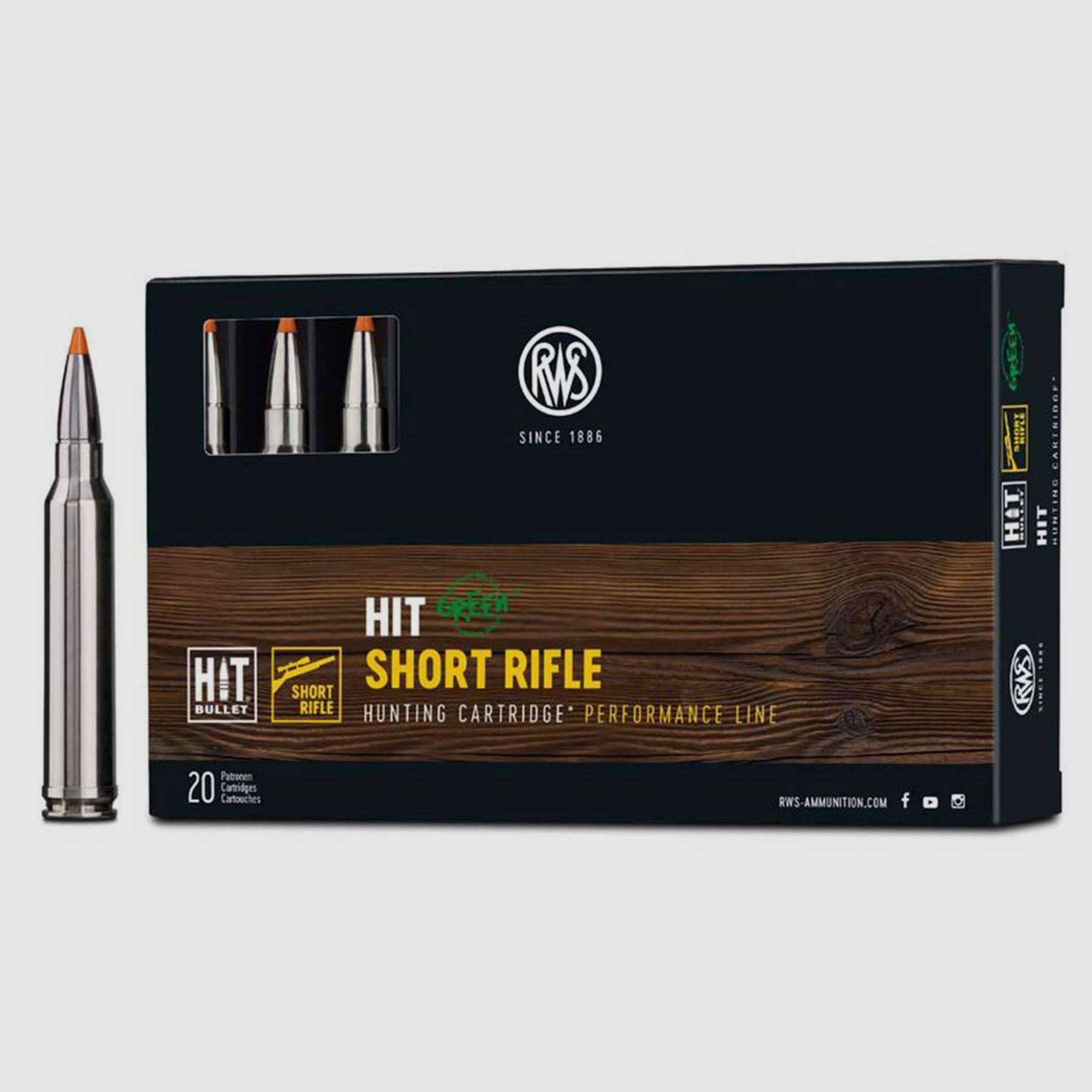 Büchsenpatronen RWS 300 Win. Mag. HIT Short Rifle, Bild 1 von 5