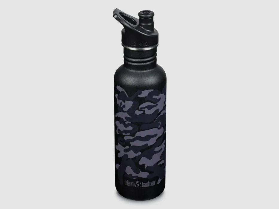 Klean Kanteen bottiglia d'acqua camo - monostrato - ca. 800 ml - Dark Camouflage
