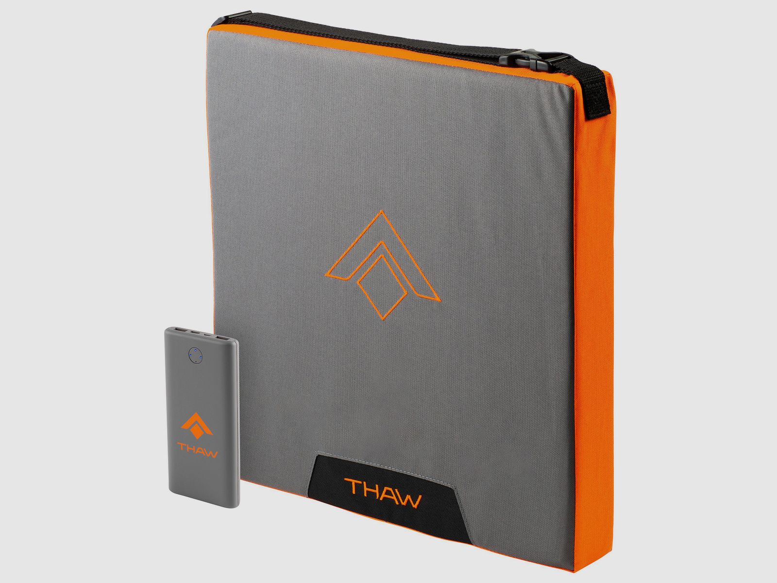 Thaw heated seat cushion with battery