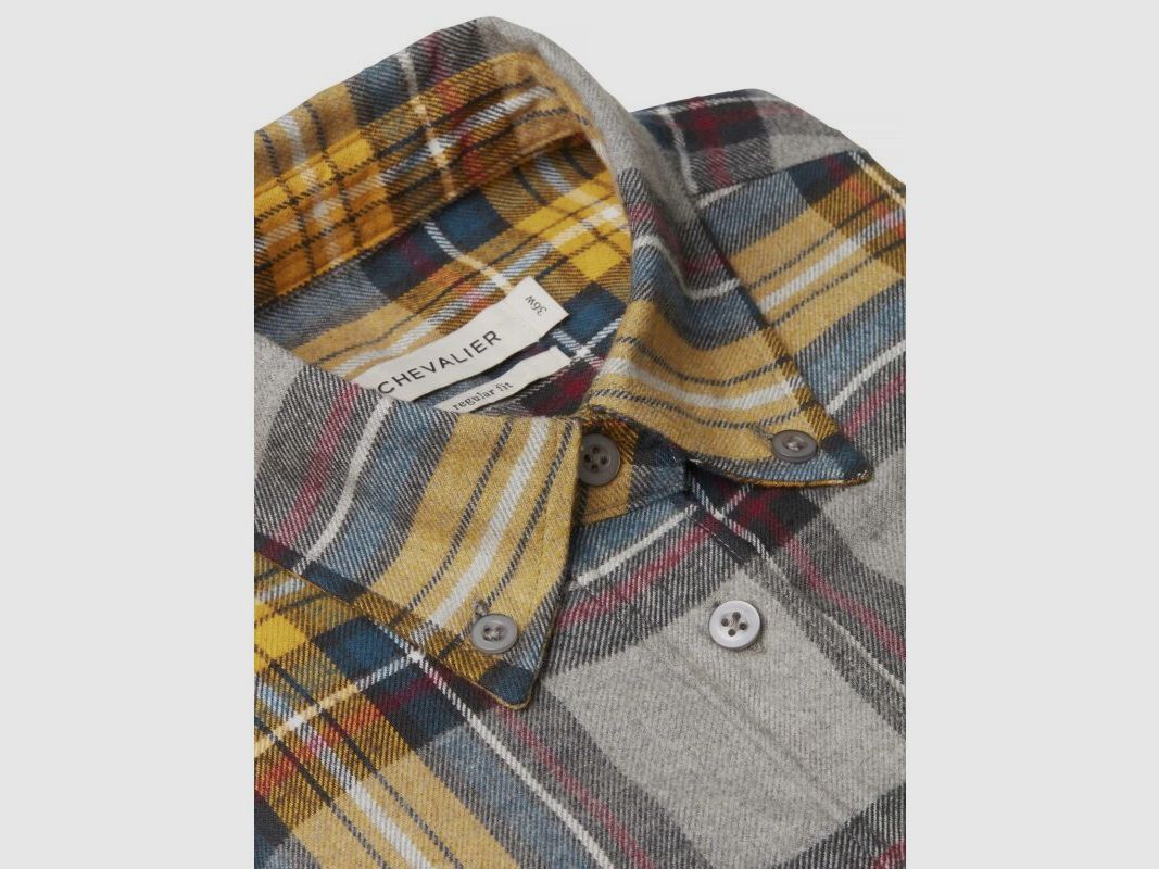 Chevalier Damen Flanellbluse Lynx Mustard Checked
