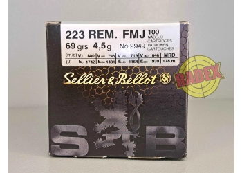 S&B Munition cal. .223 Rem. FMJ 4,5 g/69 gr