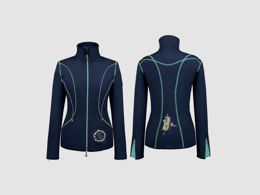 Damen-Softshelljacke CLARISSA FAIR PLAY mit Reißverschlüssen