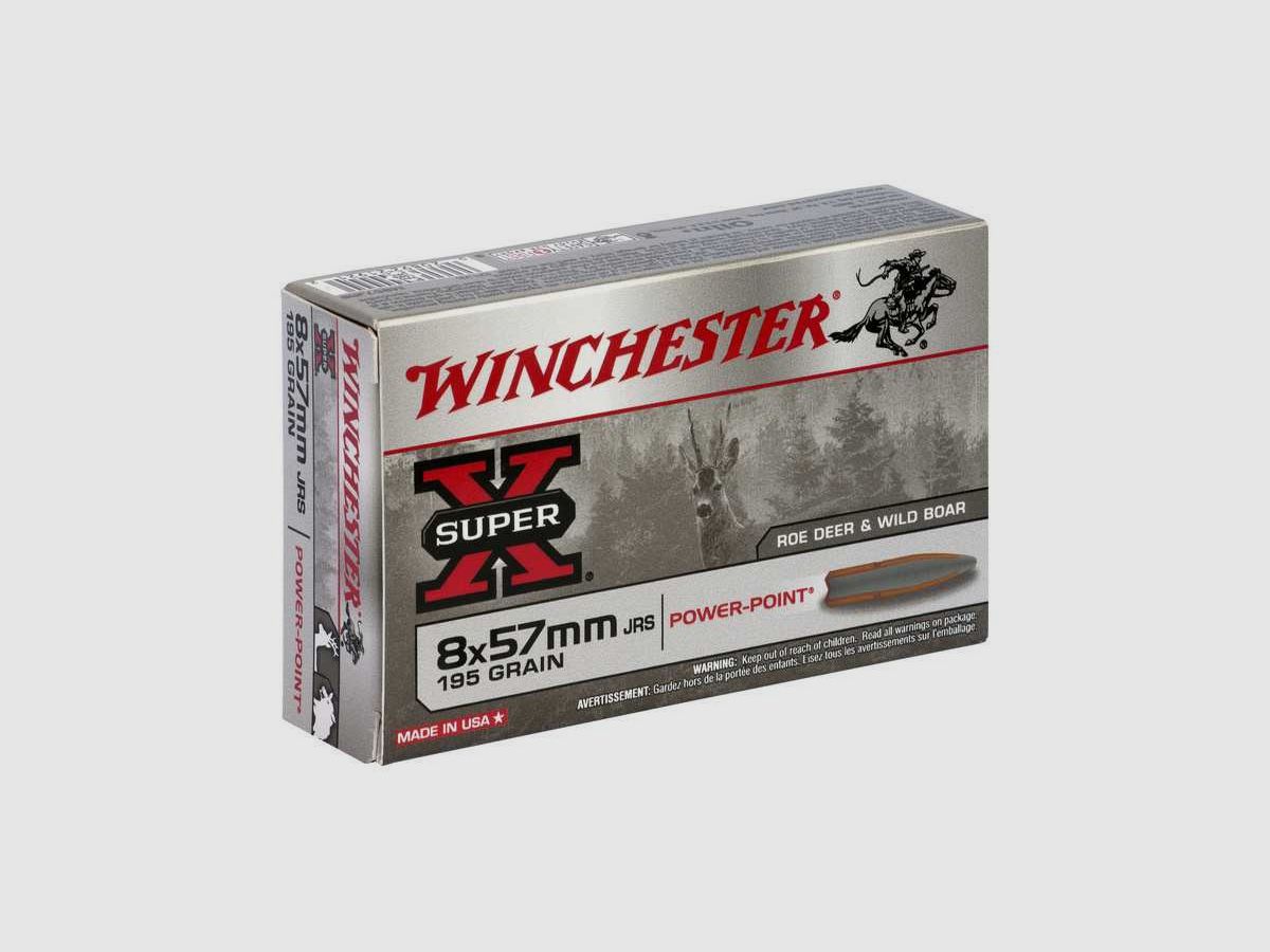 Cartucce 8X57 JRS SUPER X POWER POINT 195GR X20, immagine 1 di 3
